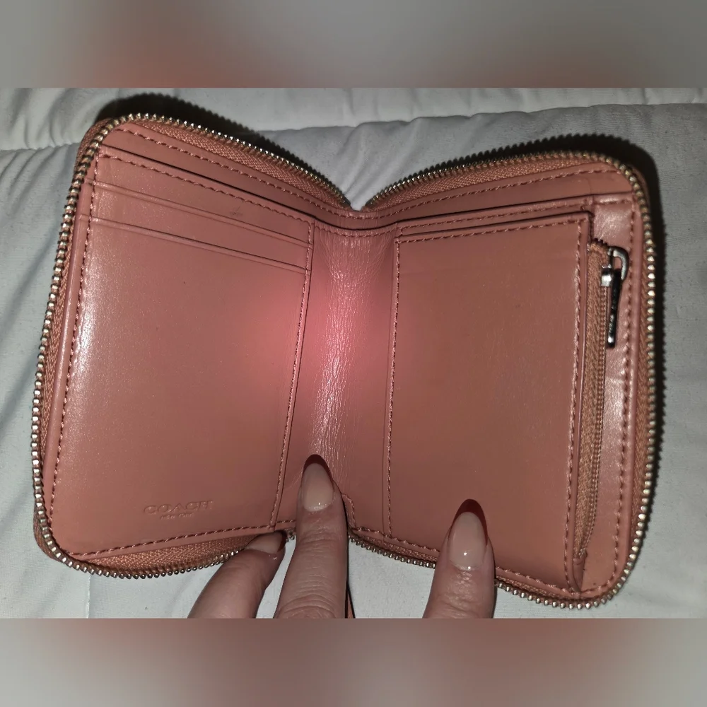 Coach Brown and Tan Camouflage Wallet
